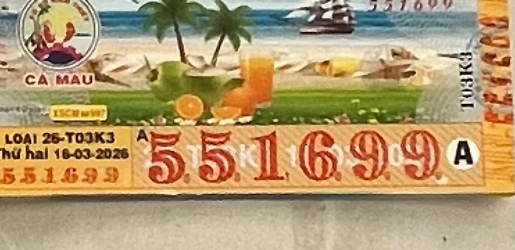Cà Mau, 16/03/2026, 551699