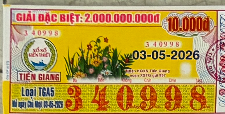 Tiền Giang, 03/05/2026, 340998